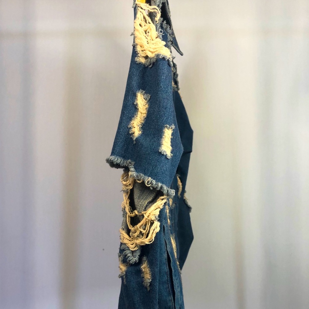 Signature8 Ripped/Distressed Denim Jacket - Picture 6 of 12